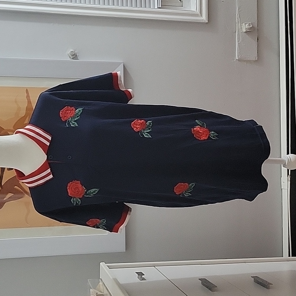 Men's Rose Embroided Polo